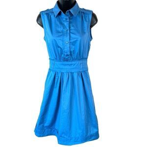 SPORTMAX Sleeveless Blue Midi Dress